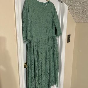 Dainty Jewells Green Lace Dress